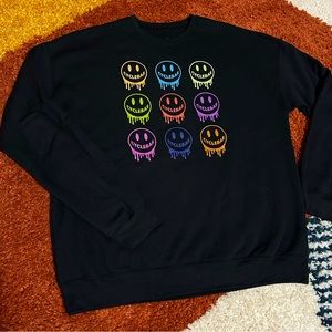 Cyclebar Smile Drip Sweatshirt Size L